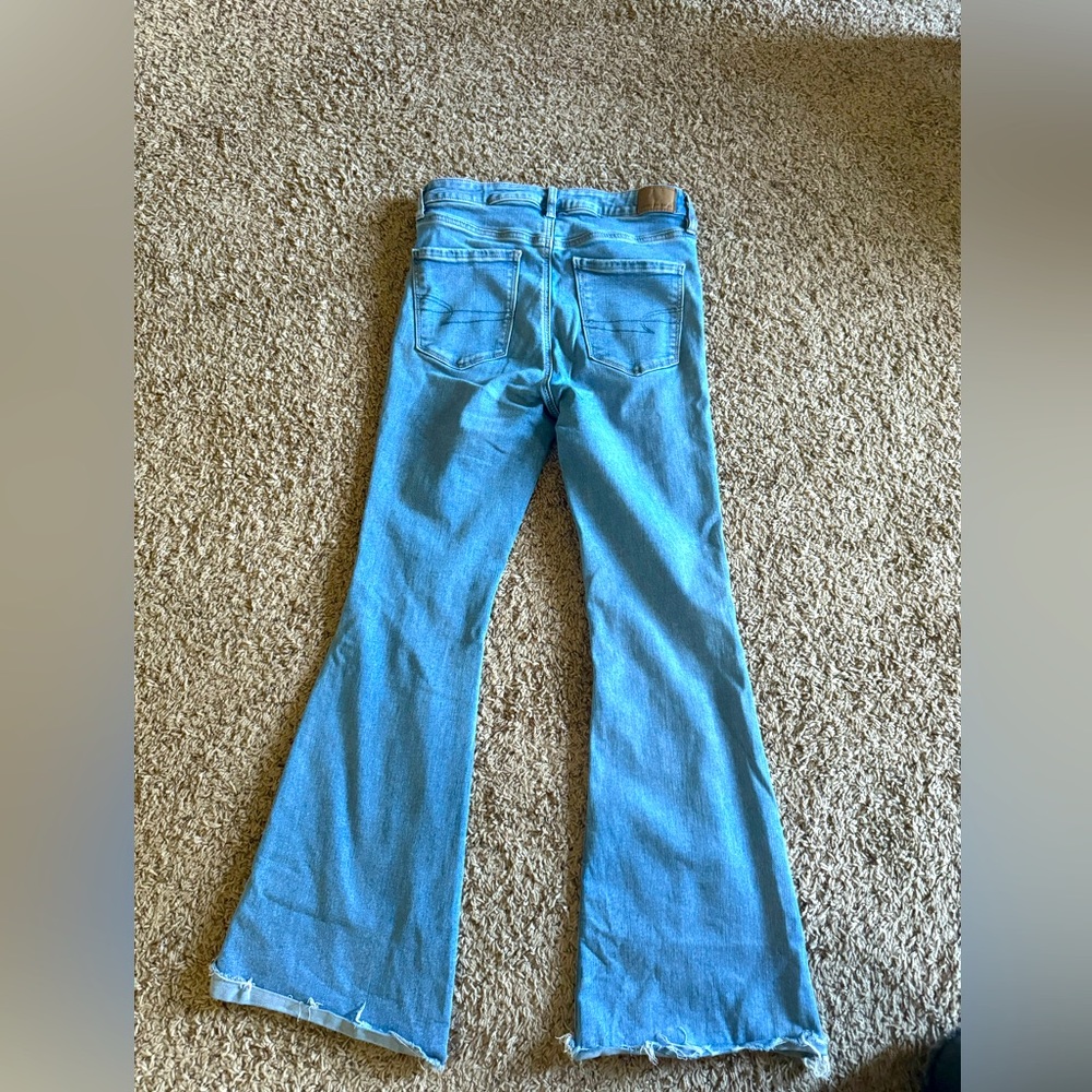 American Eagle Flare distressed jeans